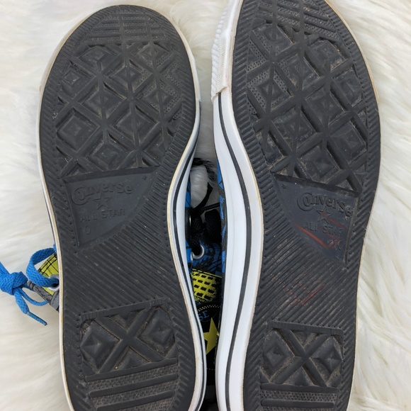 Converse Batman High-Top Sneakers - Black, Yellow, Blue main image 5
